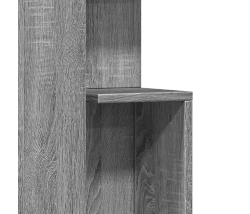 Mesa auxiliar madera de ingeniería gris Sonoma 35x35x60 cm