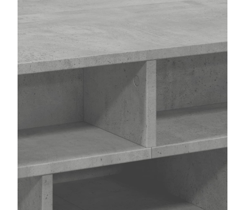 Mesa de centro madera de ingeniería gris hormigón 70x70x29 cm