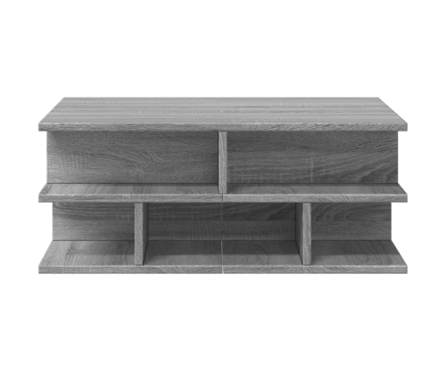 Mesa de centro madera de ingeniería gris Sonoma 70x70x29 cm