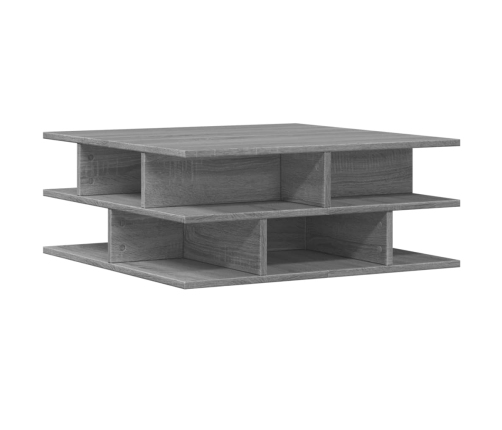 Mesa de centro madera de ingeniería gris Sonoma 70x70x29 cm