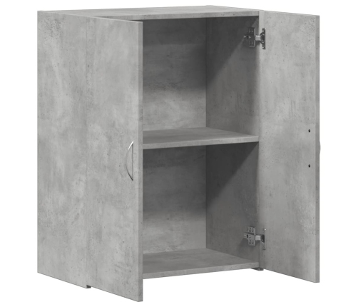 Armario archivador madera ingeniería gris hormigón 60x32x77,5cm