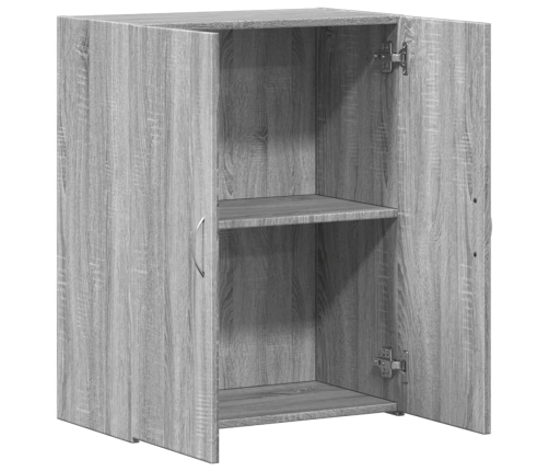 Armario archivador madera ingeniería gris Sonoma 60x32x77,5 cm