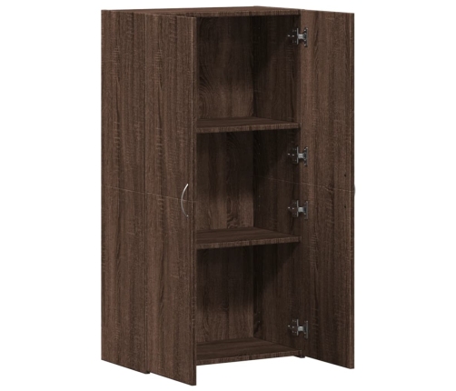 Armario archivador madera ingeniería roble marrón 60x32x115 cm