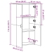 Armario archivador madera ingeniería roble marrón 60x32x115 cm