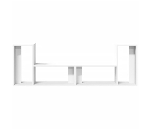 Muebles para TV 2 uds madera de ingeniería blanco 75x30x50 cm