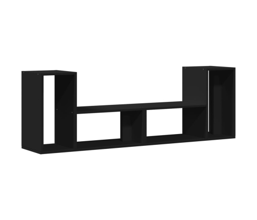 Muebles para TV 2 uds madera de ingeniería negro 75x30x50 cm