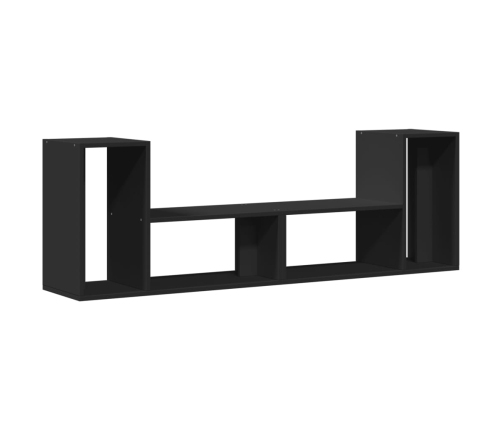 Muebles para TV 2 uds madera de ingeniería negro 75x30x50 cm