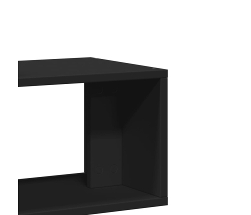 Muebles para TV 2 uds madera de ingeniería negro 75x30x50 cm