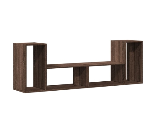 Muebles de TV 2 uds madera ingeniería roble marrón 75x30x50 cm