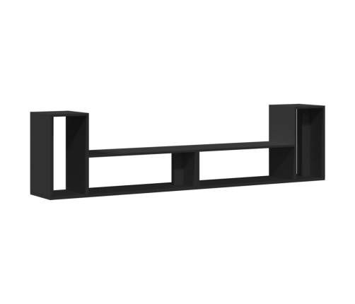 Muebles para TV 2 uds madera de ingeniería negro 100x30x50 cm