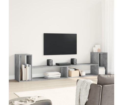 vidaXL Muebles de TV 2 uds madera ingeniería gris hormigón 100x30x50cm