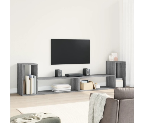 Muebles de TV 2 uds madera ingeniería gris Sonoma 100x30x50 cm