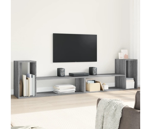 Muebles de TV 2 uds madera ingeniería gris Sonoma 100x30x50 cm