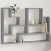 Estantería de pared madera ingeniería gris Sonoma 96x12x64 cm