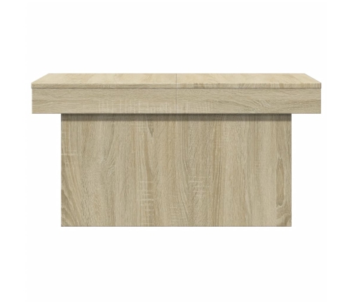 Mesa de centro madera de ingeniería roble Sonoma 80x55x40 cm