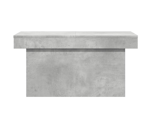 Mesa de centro madera de ingeniería gris hormigón 80x55x40 cm