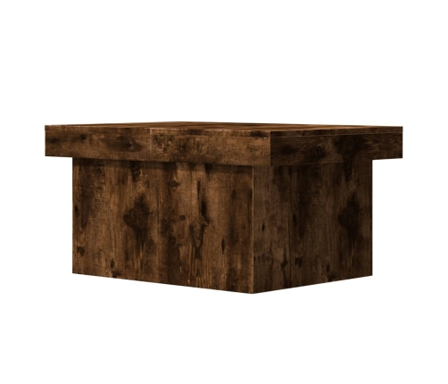 Mesa de centro madera de ingeniería roble ahumado 80x55x40 cm