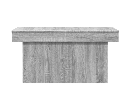 Mesa de centro madera de ingeniería gris Sonoma 80x55x40 cm