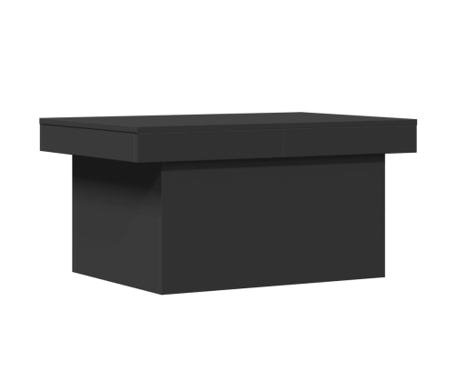 Mesa de centro madera de ingeniería negro 100x55x40 cm