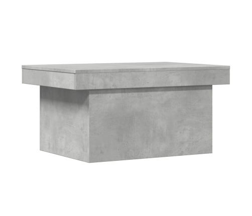 Mesa de centro madera de ingeniería gris hormigón 100x55x40 cm