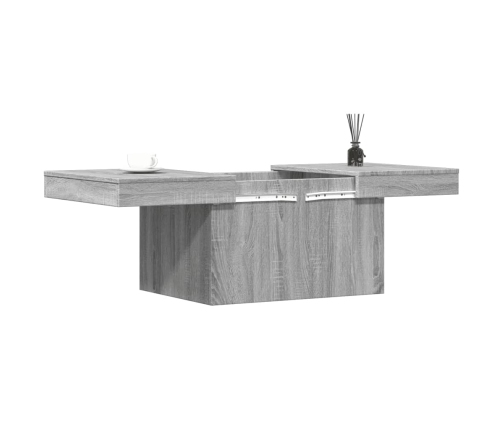 Mesa de centro madera de ingeniería gris Sonoma 100x55x40 cm