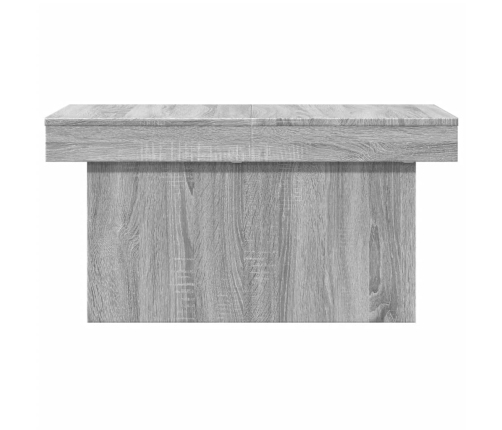 Mesa de centro madera de ingeniería gris Sonoma 100x55x40 cm