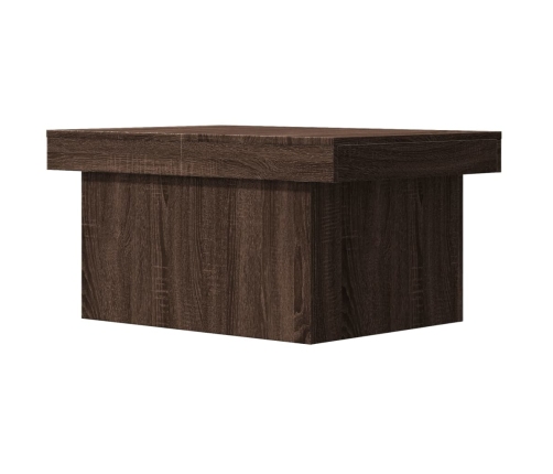 Mesa de centro madera de ingeniería marrón roble 100x55x40 cm