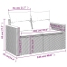 Set de muebles de jardín 9 pzas y cojines ratán sintético gris