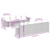 Set de sofás de jardín 9 pzas con cojines ratán sintético beige