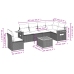Set sofás de jardín 7 piezas y cojines ratán sintético beige