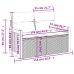 Set de muebles de jardín 9 pzas y cojines ratán sintético gris