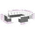 Set sofás de jardín con cojines 13 pzas ratán sintético beige