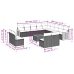 Set sofás de jardín 14 pzas con cojines ratán sintético beige