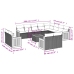 Set sofás de jardín con cojines 13 pzas ratán sintético beige