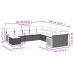 Set de sofás de jardín 11pzas con cojines ratán sintético beige