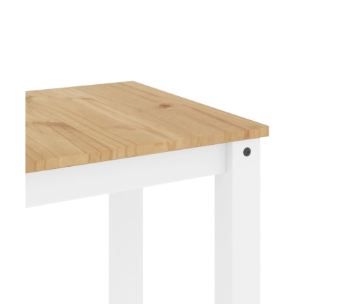 Mesa de comedor Panama madera maciza pino blanco 117x60x75 cm