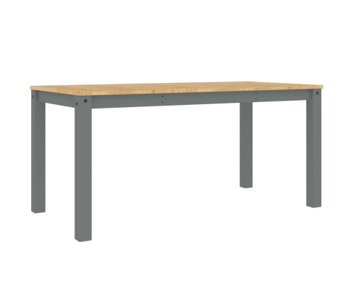 Mesa de comedor Panama madera maciza de pino gris 160x80x75 cm