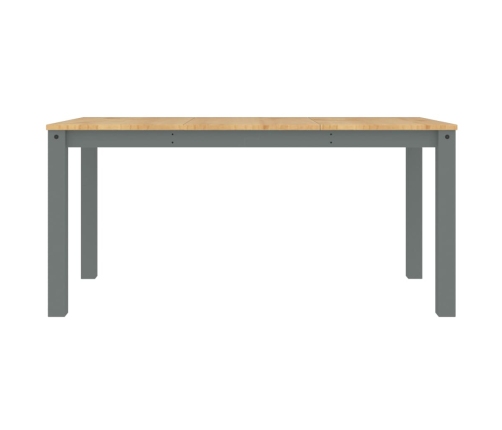 Mesa de comedor Panama madera maciza de pino gris 160x80x75 cm