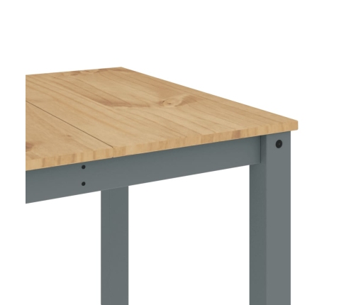 Mesa de comedor Panama madera maciza de pino gris 180x90x75 cm