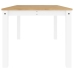 Mesa de comedor Panama madera maciza pino blanco 180x90x75 cm