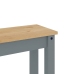 Banco de comedor Panama madera maciza de pino gris 105x30x45 cm