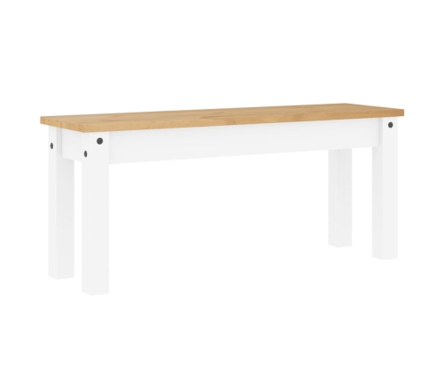 Banco de comedor Panama madera maciza pino blanco 105x30x45 cm