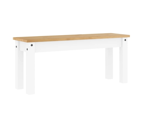 Banco de comedor Panama madera maciza pino blanco 105x30x45 cm