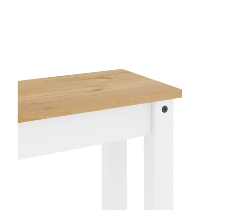 Banco de comedor Panama madera maciza pino blanco 105x30x45 cm