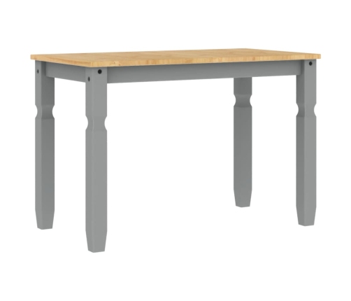 Mesa de comedor Corona madera maciza de pino gris 112x60x75 cm