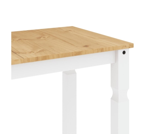 Mesa de comedor Corona madera maciza pino blanco 112x60x75 cm