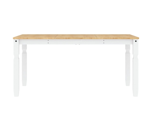 Mesa de comedor Corona madera maciza pino blanco 160x80x75 cm