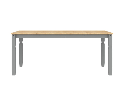 Mesa de comedor Corona madera maciza de pino gris 180x90x75 cm