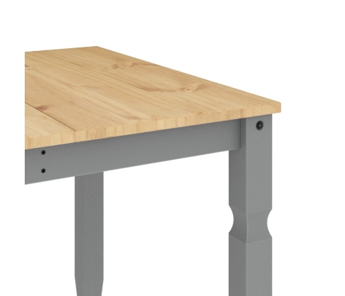 Mesa de comedor Corona madera maciza de pino gris 180x90x75 cm