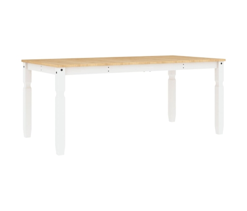 Mesa de comedor Corona madera maciza pino blanco 180x90x75 cm